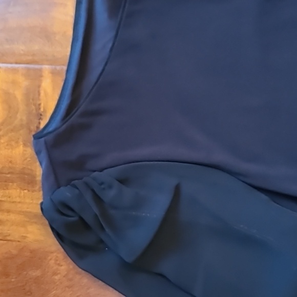 White House Black Market Chiffon Sleeve Boatneck Top Blouse - Picture 6 of 15